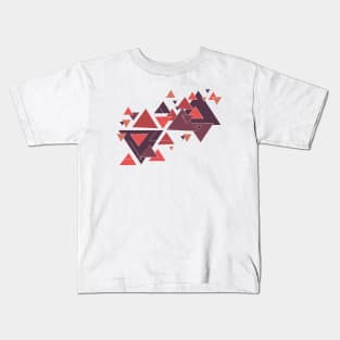 Modern Abstract Triangle Pattern Kids T-Shirt